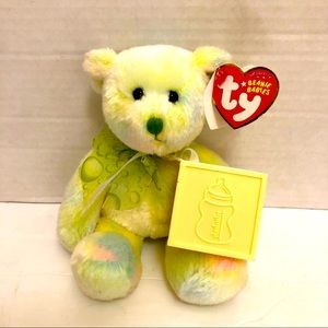 Ty Beannie Baby Flora Tie dye bear